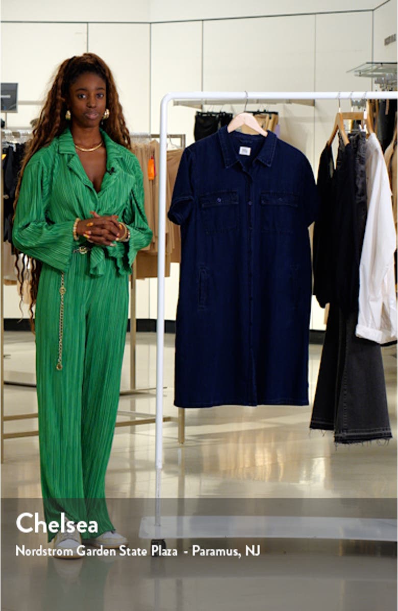 Napa Cotton & Linen Denim Shirtdress, sales video thumbnail