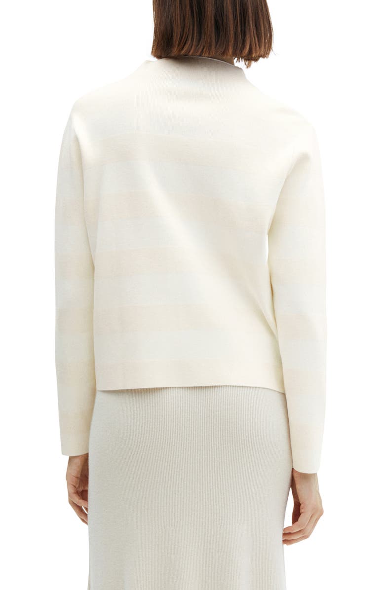 MANGO Stripe Mock Neck Sweater, Alternate, color,