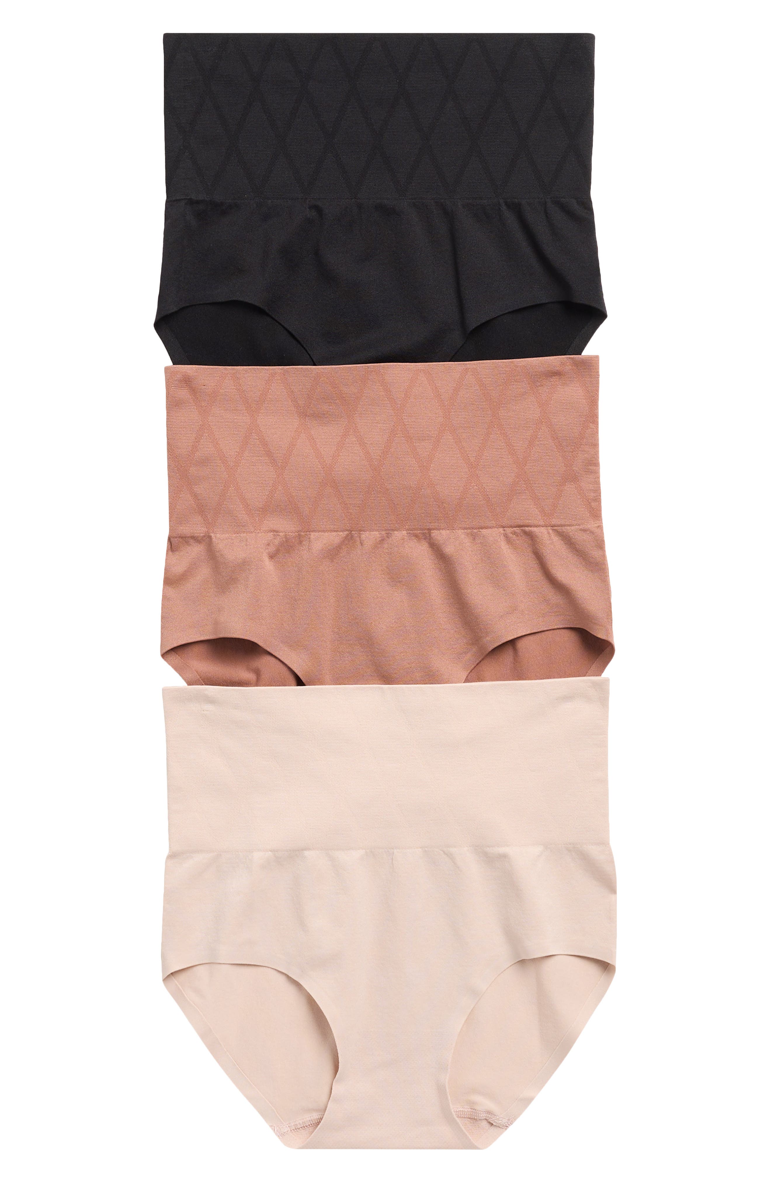 SKINNY GIRL 3-Pack Everyday High Waist Shaping Briefs