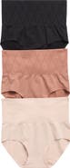 SKINNY GIRL 3-Pack Everyday High Waist Shaping Briefs
