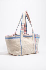 Bimba y Lola Linen Maxi Bag
