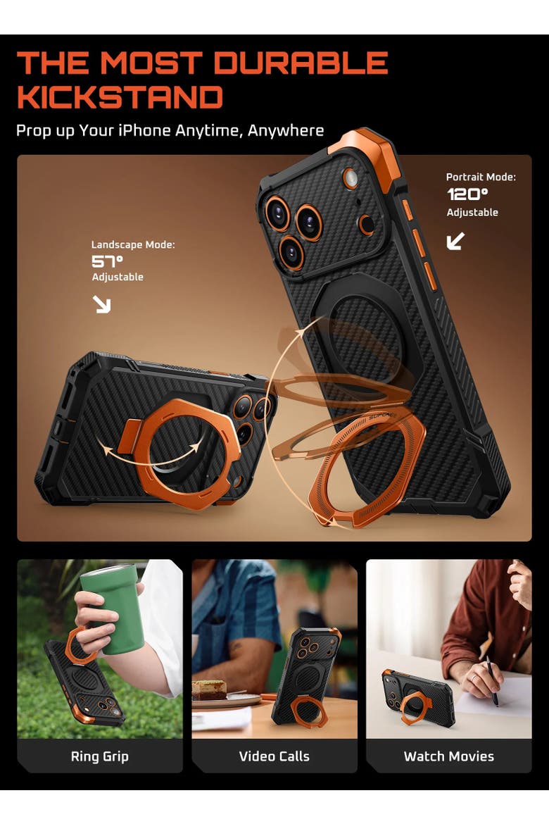 UB GRIP Series iPhone 17 Pro Max MagSafe Camera Control Button Aramid Fiber Phone Case, Alternate, color, Aramid OG - iPhone 17 Pro Max