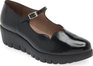 Wonders Mary Jane Platform Wedge Pump