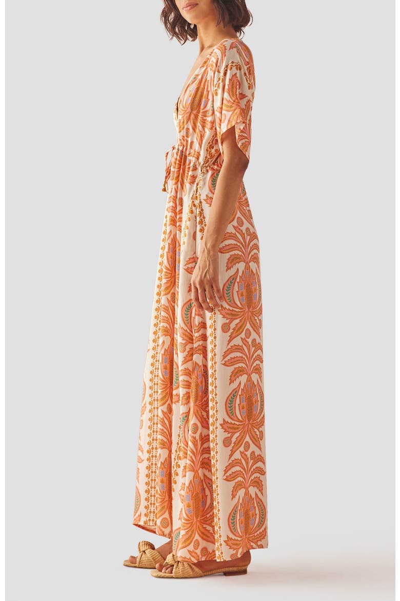 Pia Caftan, Alternate, color, Zena Sunrise
