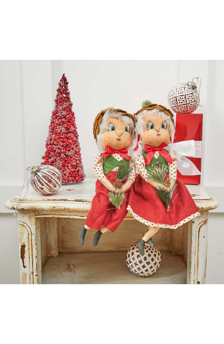 Gallerie II Hammond Pinecone Boy Joe Spencer Gathered Traditions Christmas Art Doll Figure, Alternate, color, Beige