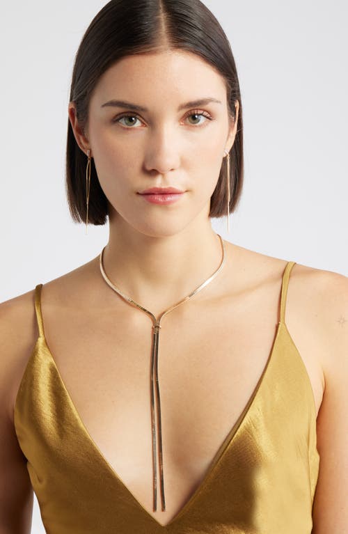 Nordstrom Flat Chain Y Necklace In Gold