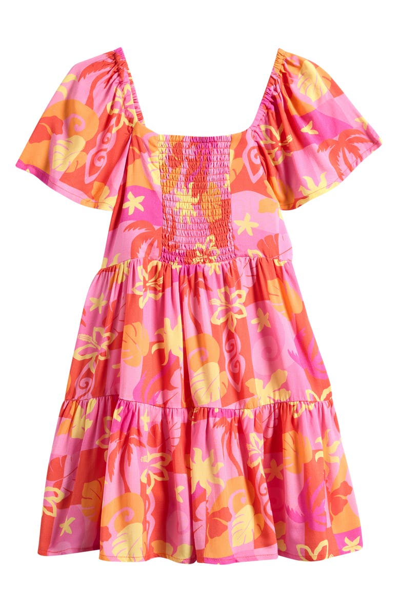 Rip Curl Kids' Tropical Dawn Dress, Alternate, color, Tangerine