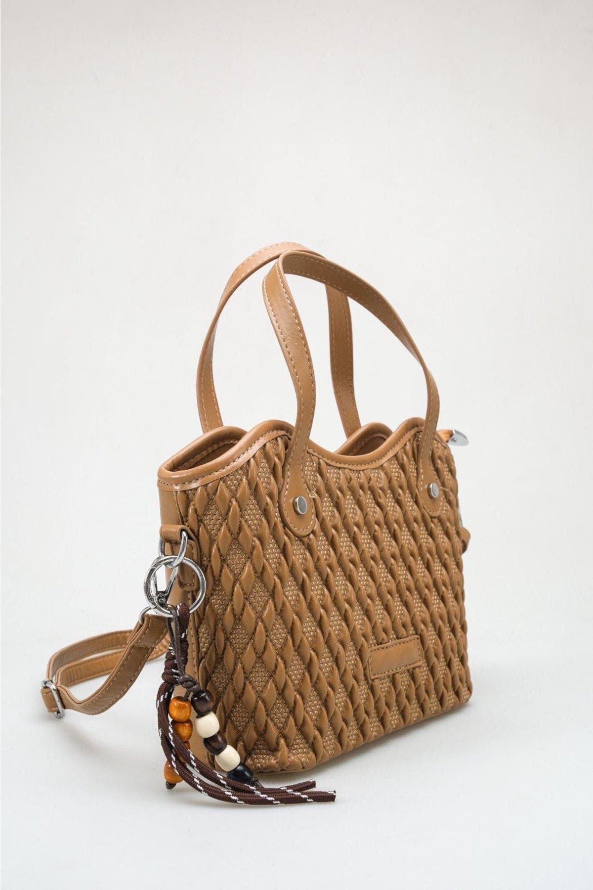 Amalfi Woven Bag, Alternate, color, Cognac