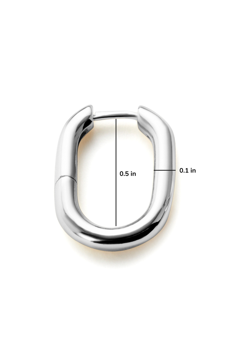 Gold Hoop Earrings - Rox Small, Alternate, color, Silver