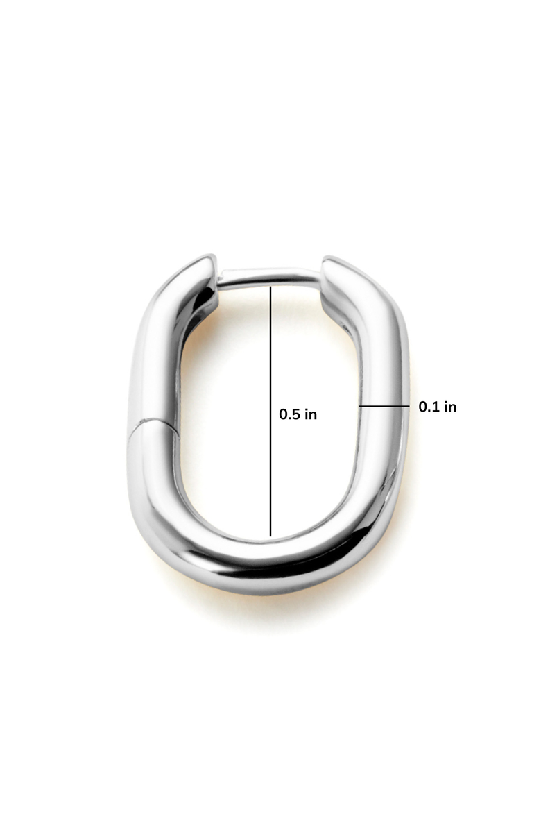 Ana Luisa Gold Hoop Earrings - Rox Small, Alternate, color, Silver