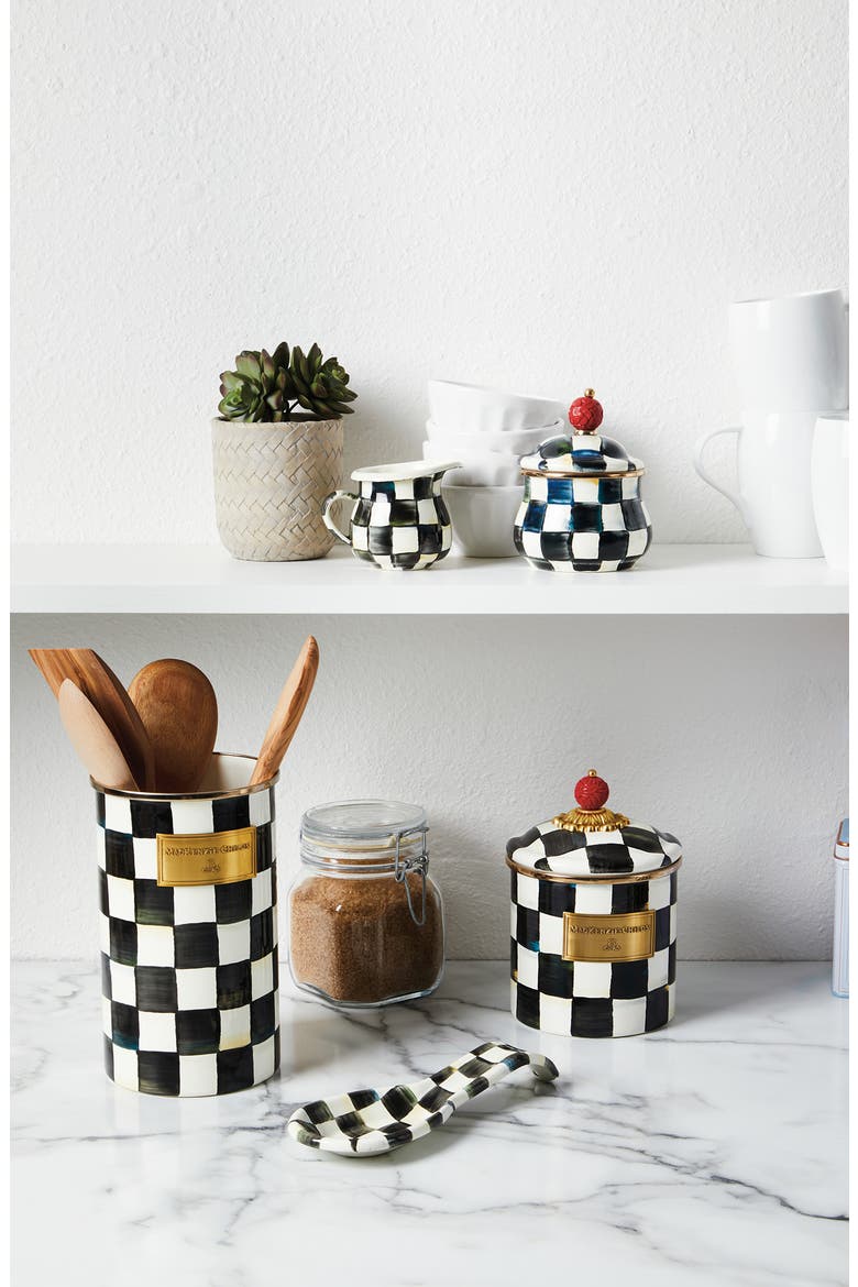 Courtly Check Utensil Holder, Alternate, color, COURTLY