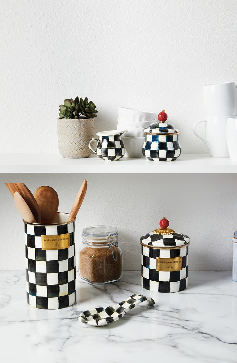 MACKENZIE CHILDS Courtly Check Utensil Holder, Alternate, color, Courtly