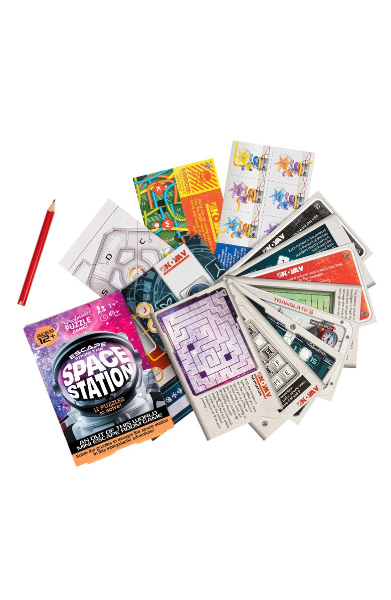 Professor Puzzle Escape From The Space Station Puzzle, Alternate, color, Multicolored