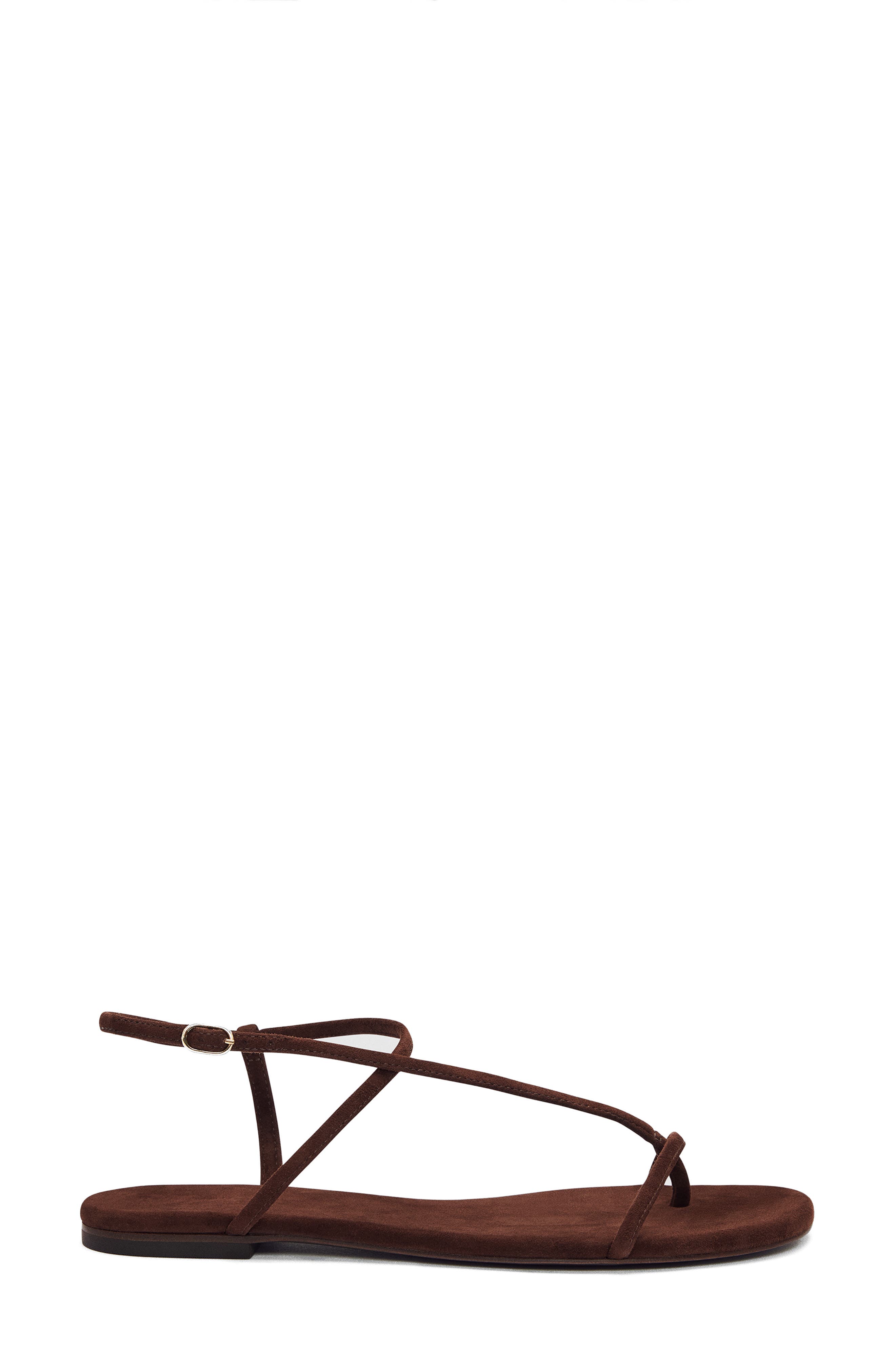 Pina Flat Sandal, Alternate, color, ESPRESSO SUEDE
