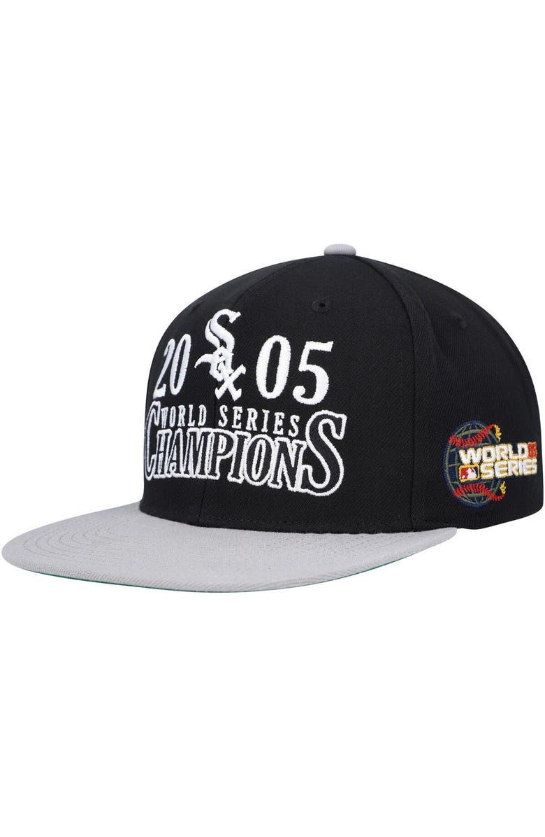 Mitchell & Ness Men's Mitchell & Ness Black Chicago White Sox World Series Champs Snapback Hat, Main, color, Black