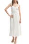 Lace Trim Corset Midi Dress