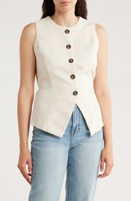 Renee C Button Front Vest