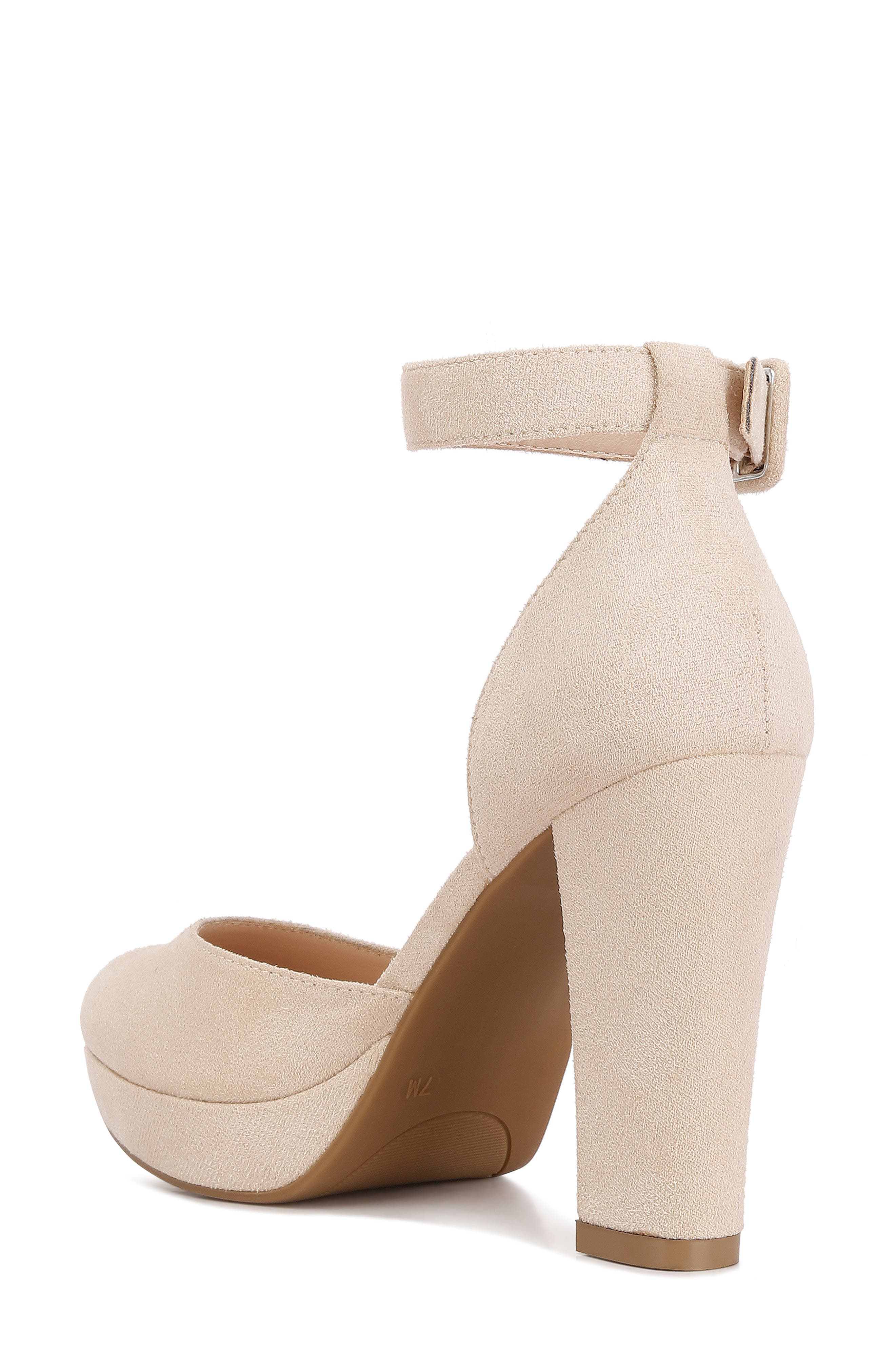LONDON RAG Inigo Interchangeable Ankle Strap Platform Pump, Alternate, color, Beige