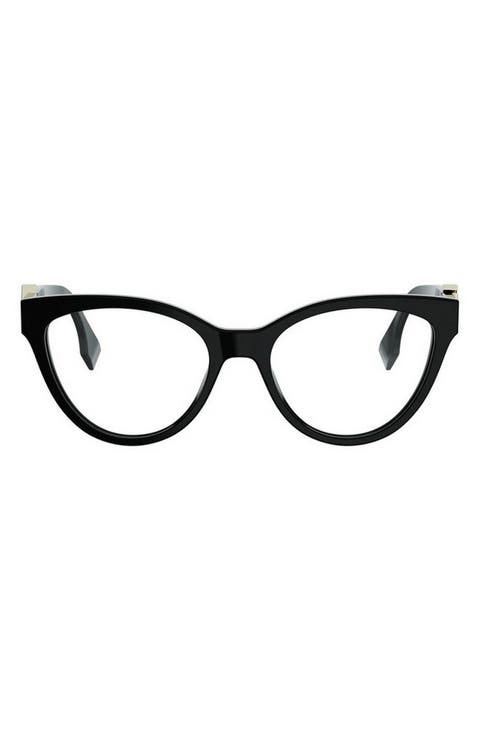 FF Diamonds 54mm Cat Eye Optical Glasses