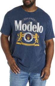 Lucky Brand Big & Tall Modelo Logo Graphic Tee