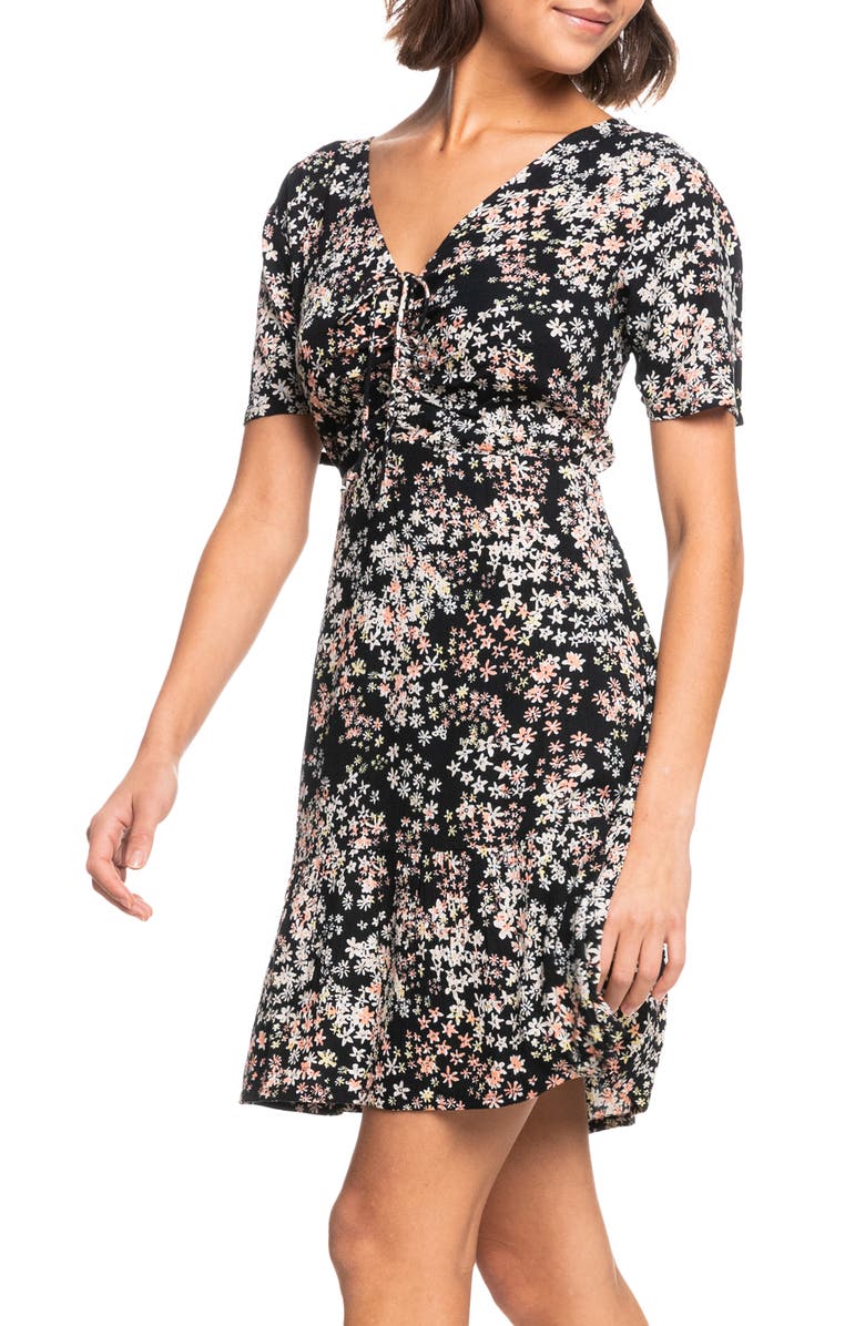 Roxy Summer Flow Floral Minidress, Alternate, color, 