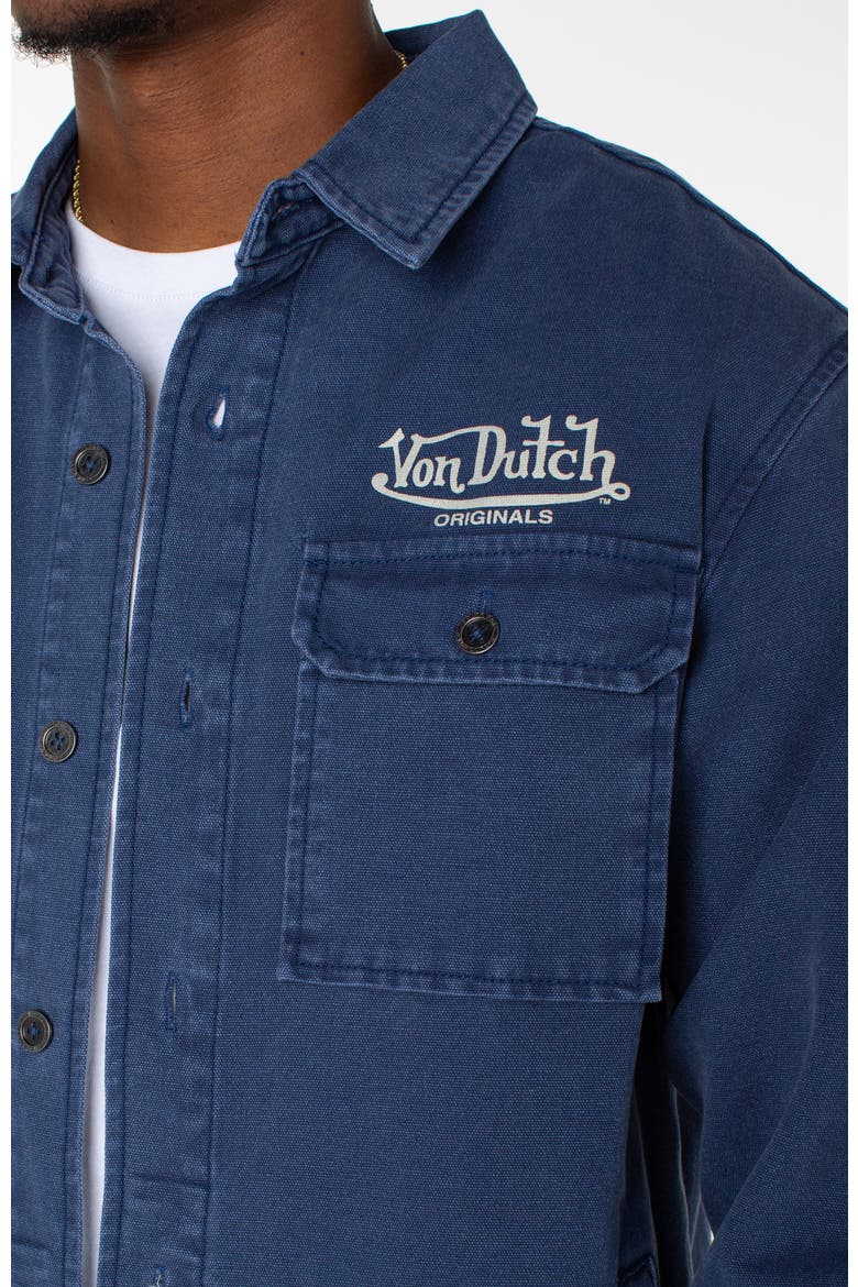 Canvas Shacket, Alternate, color, Navy Peony