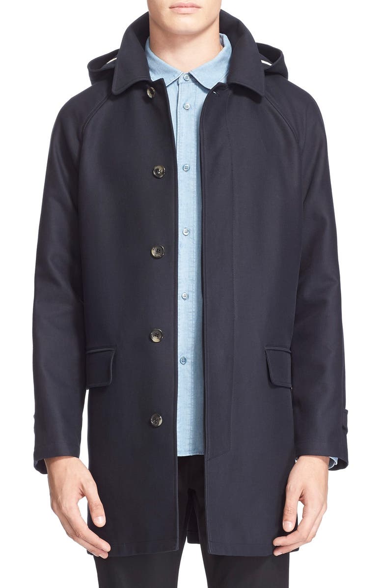 A.P.C. Hooded Cotton Parka, Main, color,