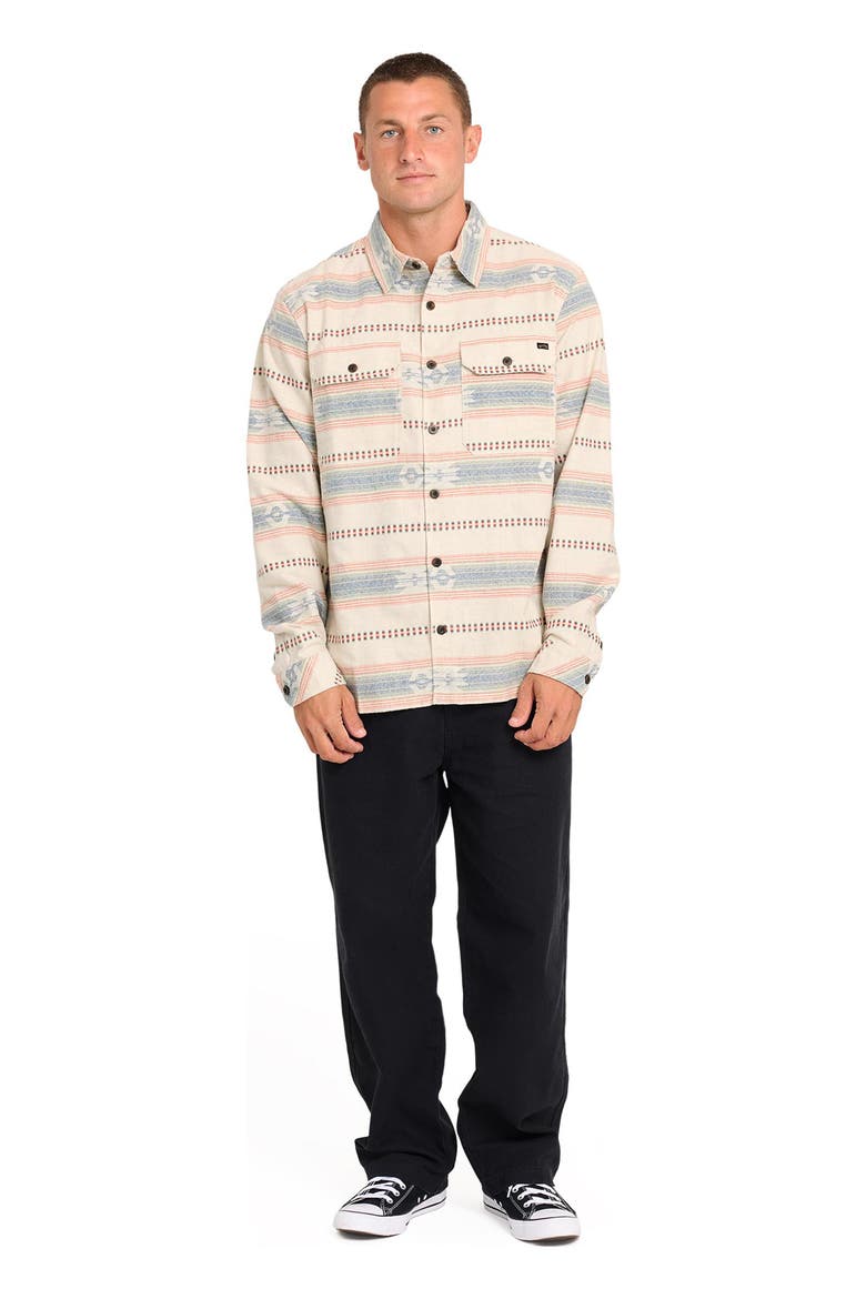 Offshore Flannel Shirt, Alternate, color, SAND KHAKI