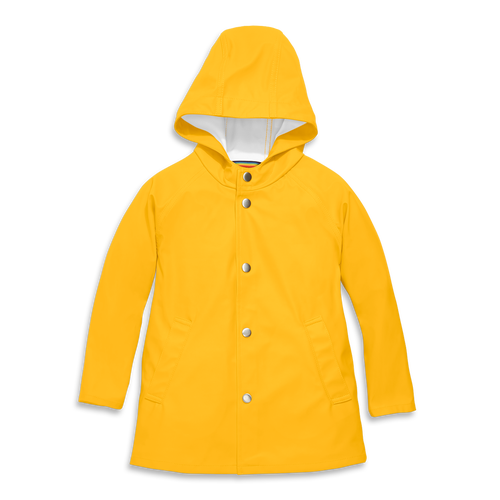 Primary Kids Raincoat In Mustard