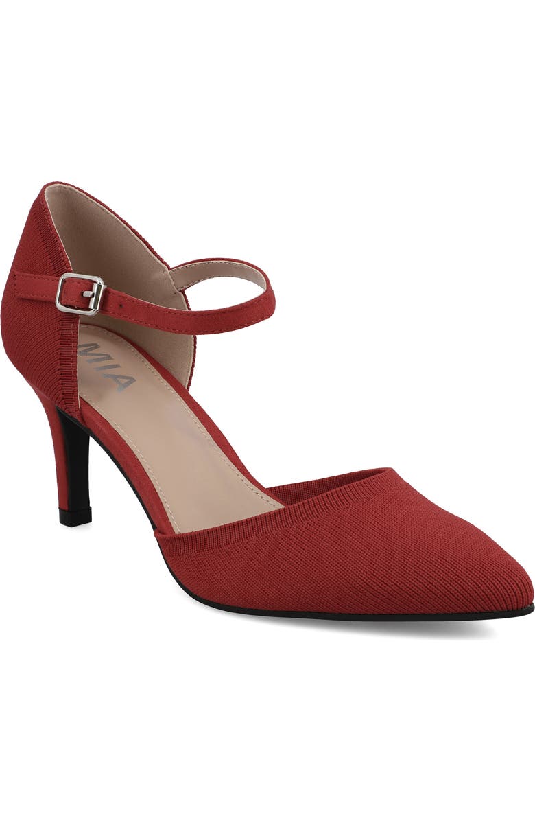 MIA Bivi Ankle Strap Pump, Main, color, Red