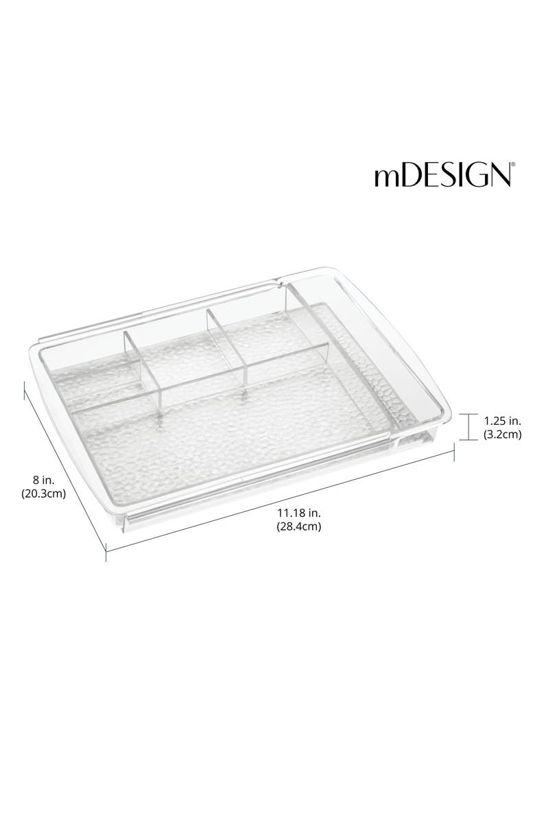 mDesign Expandable Makeup Organizer Tray for Bathroom Drawers, Alternate, color, 