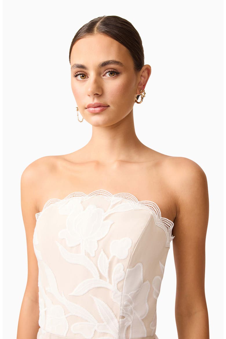 Flor Strapless Cocktail Dress, Alternate, color, IVORY
