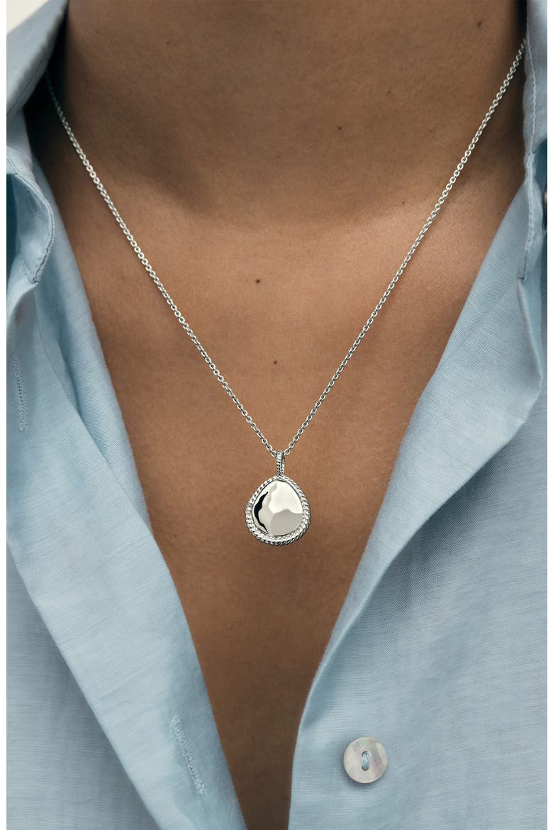 Mini Deia Locket Charm, Alternate, color, STERLING SILVER