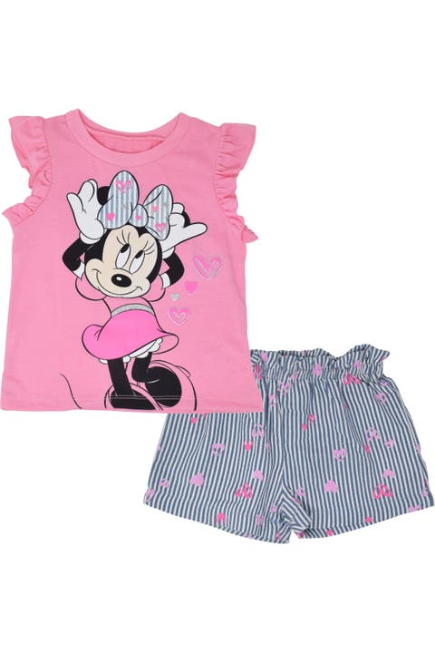 Minnie Mouse T-Shirt and Chambray Shorts Set