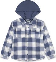 abercrombie kids Kids' Hooded Flannel Button-Up Shirt