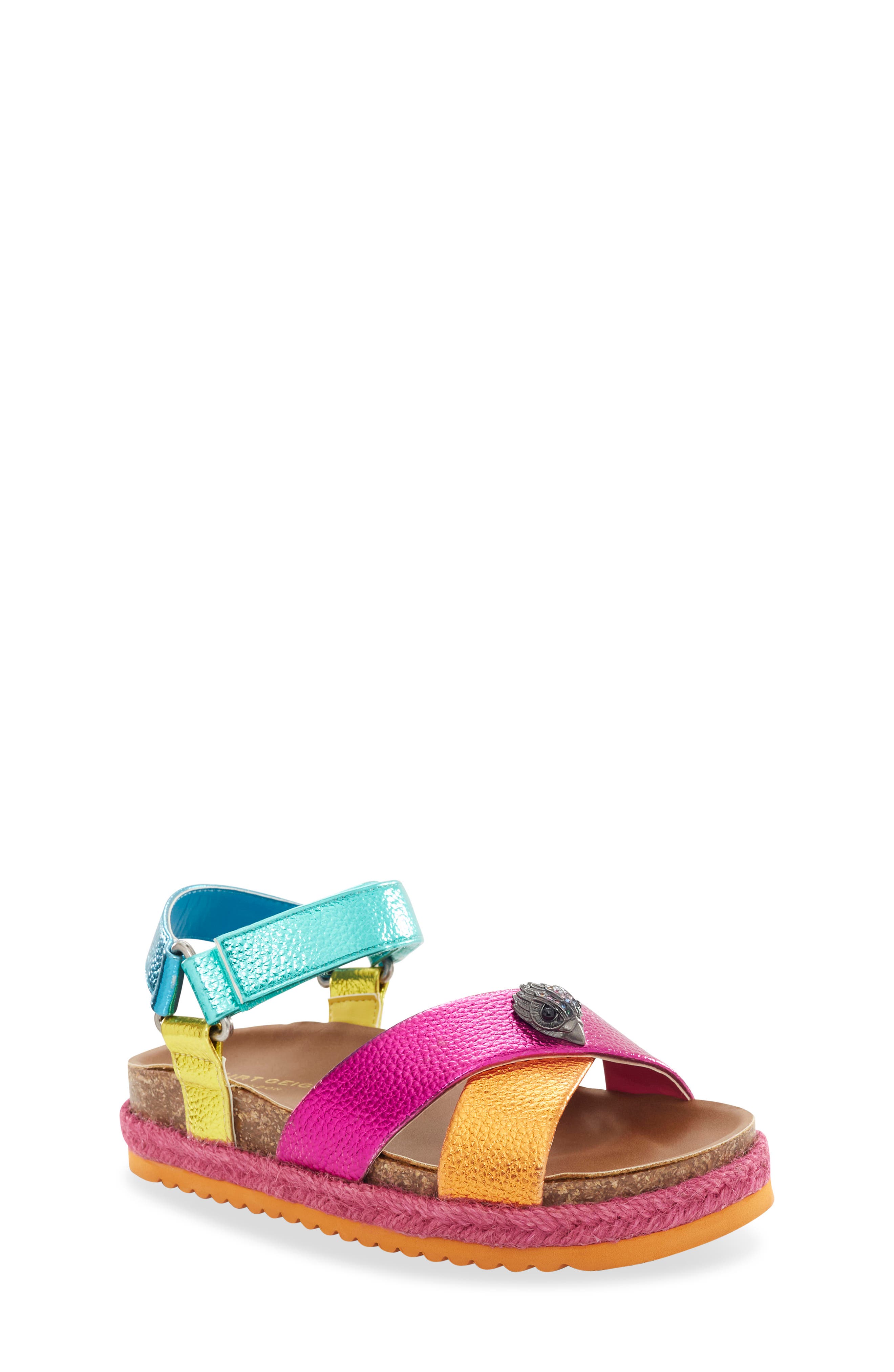 Kurt Geiger London Kids' Mini Kensington Sandal, Main, color, Rainbow