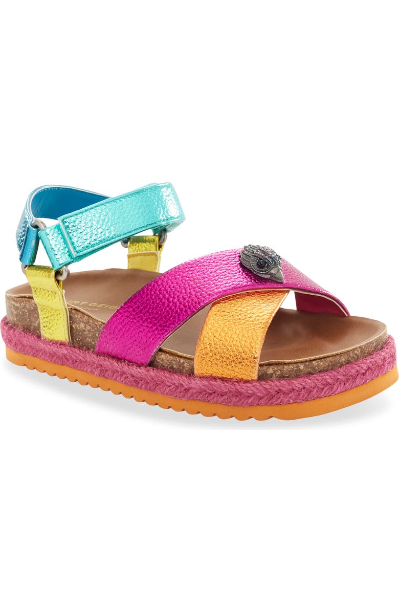 Kurt Geiger London Kids' Mini Kensington Sandal, Main, color, Rainbow