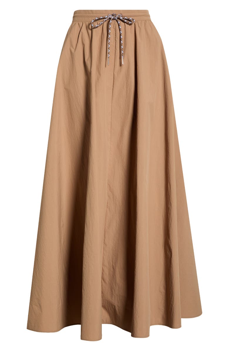 STAUD Eden Recycled Nylon Maxi Skirt, Main, color, Desert