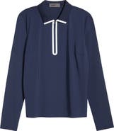 G/FORE Silky Tech Nylon Long Sleeve Golf Polo