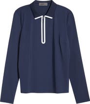 G/FORE Silky Tech Nylon Long Sleeve Golf Polo