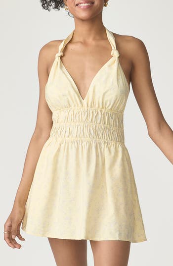 Florence By Mills Halter Minidress In Neutral