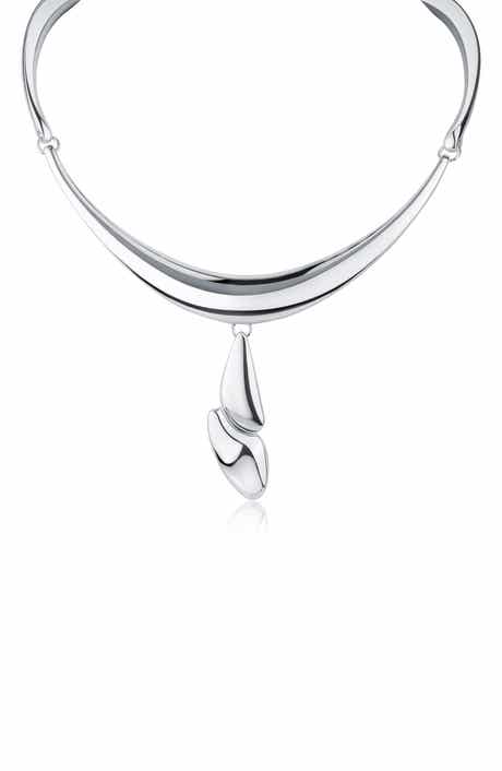 JARDIN Stationed Bar Drop Collar Necklace
