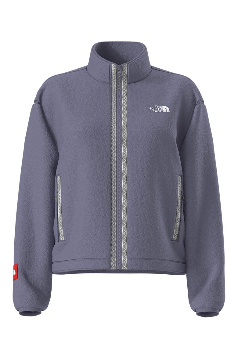 Fleeski High Pile Fleece Full Zip Jacket, Alternate, color, GROUNDED PLUM