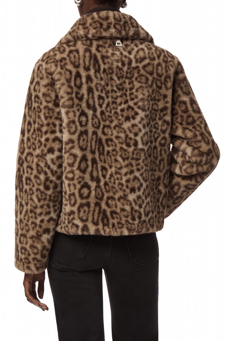 Elis Leopard Faux Fur Coat, Alternate, color, LIGHT LEOPARD