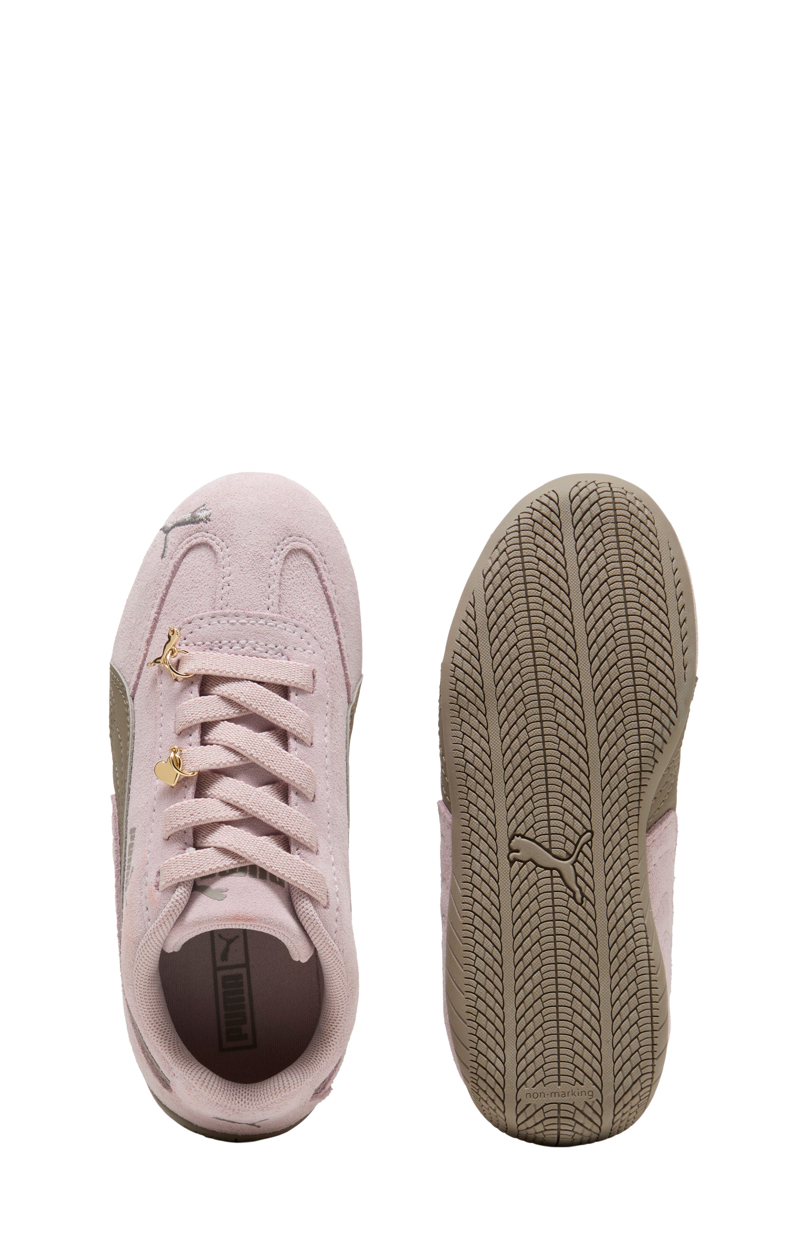 Kids' Speedcat Charmies Sneaker, Alternate, color, MISTY PINK/ MOUSE GRAY