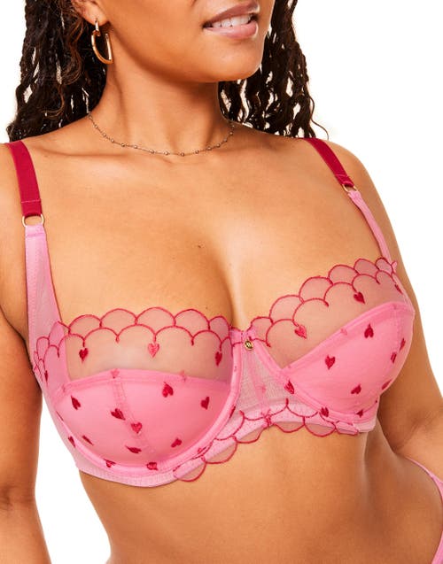 Adore Me Bettie Contour Balconette Bra in Medium Pink at Nordstrom, Size 40D
