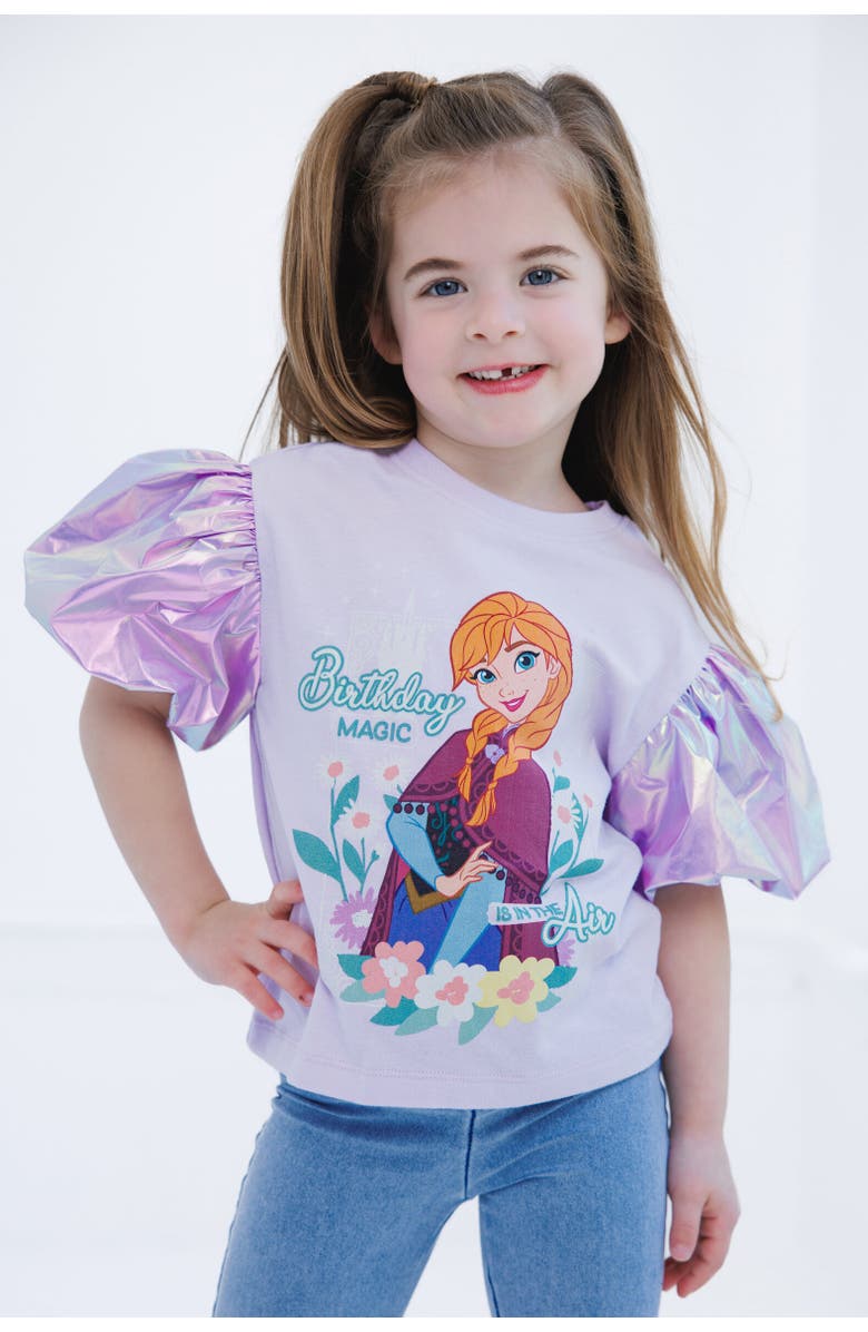 Disney Birthday T-Shirt, Alternate, color, Frozen Princess Anna Purple