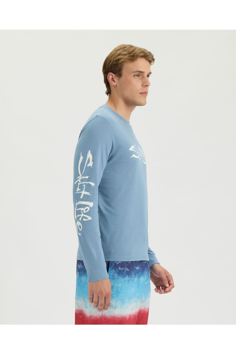 Signature Long Sleeve Tee, Alternate, color, WINDWARD BLUE