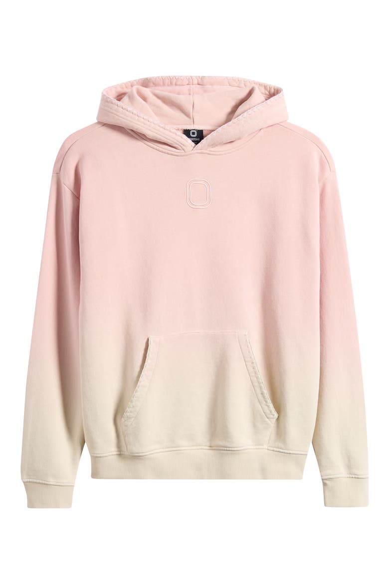 Daybreak Dip Dye Cotton Fleece Hoodie, Alternate, color, PINK