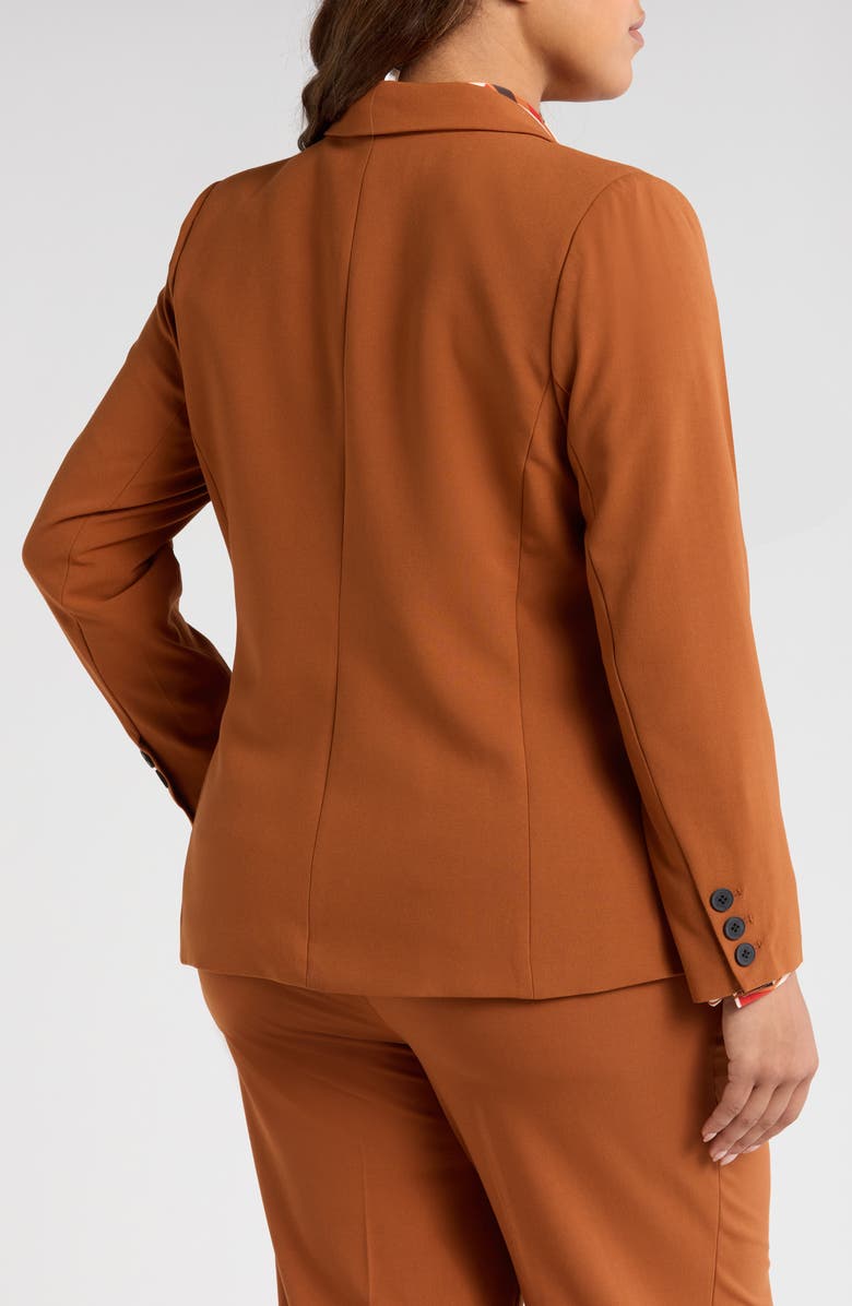 Tahari ASL One-Button Blazer, Alternate, color,